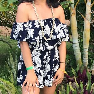 Off the shoulder romper